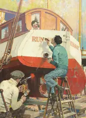 Orson Lowell, Painting the Runaway, oil on canvas