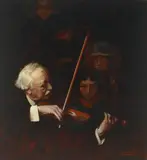 Norman Percevel Rockwell, The Violinist, oil on canvas