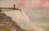 American School, Niagara Falls, oil on panel