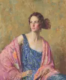 Howard Logan Hildebrandt, Portrait of Mrs. Godfrey Freeman, oil on canvas