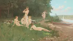 Robert Van Vorst Sewell, Pleasures of Youth, oil on canvas