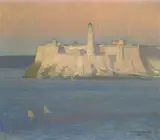 McClelland Barclay, Morro Castle, Havana, 1931, oil on canvas