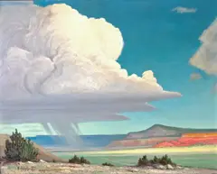 Will Shuster, Ghost Ranch Country, 1960, oil on masonite