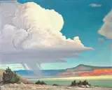 Will Shuster, Ghost Ranch Country, 1960, oil on masonite