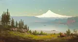 James Everett Stuart, Mt. Hood Looking up the Columbia River
