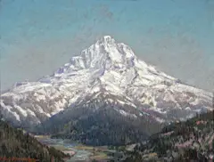 Mt. Hood, Oregon by Henry Joseph Breuer, oil on board, sold Dec 2006