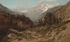 William Keith, High Sierra Canyon, 1876, oil on canvas