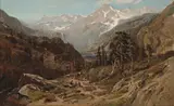 William Keith, High Sierra Canyon, 1876, oil on canvas