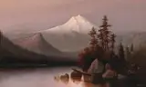Arthur William Best, A View of Mt. Shasta at Twilight, oil on canvas