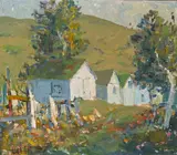 Hillside Homes by Selden Connor Gile, 1937, oil on board, sold Dec 2006