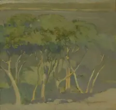 Thomas A. McGlynn, The Grove, oil on panel