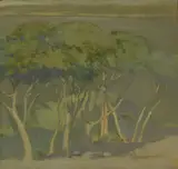 Thomas A. McGlynn, The Grove, oil on panel