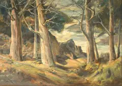 Point Lobos by Paul Lauritz, oil on board, offered Dec 2006