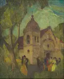 Francis A. Todhunter, Carmel Mission, oil on canvas