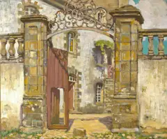 Gateway, Brittany by Alson S. Clark, 1901, oil on canvas, sold Dec 2006