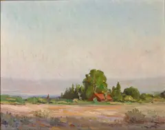 Olive Brack, Pasadena Home, 1913, oil on canvas