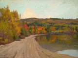 William Wendt, Reflections along a Lake's Edge