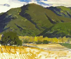 Green Hills by Arthur Hill Gilbert, oil on canvas, sold Dec 2006