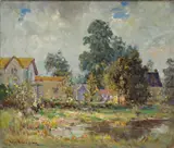 Dedrick Brandes Stuber, Back Behind our House, oil on canvas