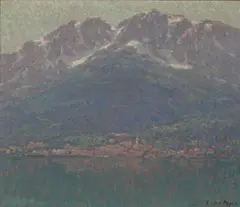 Alpine View by Edgar Alwin Payne, oil on canvas, sold Dec 2006