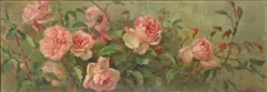 Pink Roses by Edith White, 1897, oil on canvas on board, sold Dec 2006
