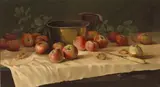 William Hubacek, Still Life with Apples, 1904, oil on canvas