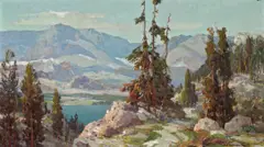 High Sierra Lake by Jack Wilkinson Smith, oil on canvas, offered Dec 2006