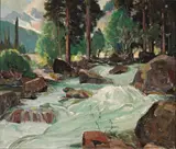 Orrin A. White, Trout Stream in the Sierras