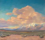 Leland Curtis, Roundup, oil on canvas