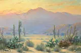 Alexis M. Podchernikoff, Desert Bloom, oil on canvas