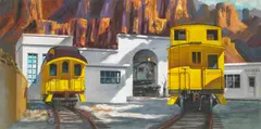 Edwin Fulwider, West Portal, oil on board