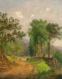 Jasper Francis Cropsey, Path in a Landscape