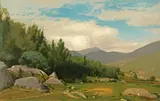 William Hart, Scene in the White Mountains, oil on canvas