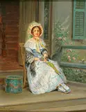 Edward Lamson Henry, Portrait of a Mrs. Fanny Wells