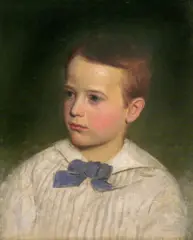 Oliver Ingraham Lay, Portrait of a Boy, oil on canvas