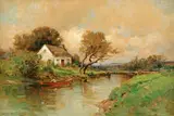 George Henry Smillie, House by a River