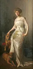 Ernest Ludvig Ipsen, Portraits of Elenor Feigenspan Ballantine and Marie Feigenspan, oil on canvas