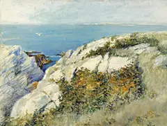 Hobart B. Jacobs, View of the Sound, oil on board