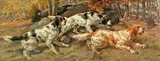 Edmund Henry Osthaus, Three Setters in a Landscape