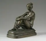 Elsie Thomas Ward Hering, Seated Woman, bronze with greenish patina