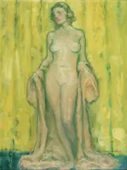 Will Howe Foote, Portrait of a Nude, oil on painter's board