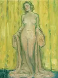Will Howe Foote, Portrait of a Nude, oil on painter's board