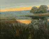 Whitney Hubbard, Long Island View, oil on canvas