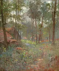 Hal Robinson, Spring Forest Interior, oil on canvas
