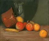 Leon Kroll, Still Life of Fruit with a Copper Pot, oil on canvas