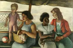 Simkha Simkhovitch, Staten Island Ferry, oil on canvas