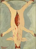John Graham, Butcher Shop, oil on canvas