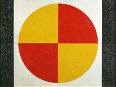 Quartet No. 2 by Charles Shaw, oil on board, offered Nov 2006