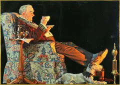 Norman Rockwell, Yes Sir! That's Hills Brothers Coffee, oil on canvas