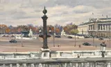 Takanori Oguiss, (Japanese 1901-1986), oil on canvas